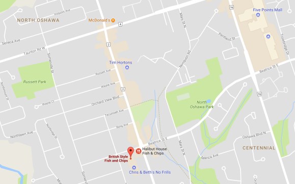 Map - British Style FishnChips